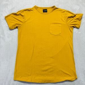 CUTS Clothing Shirt Men's Large Yellow Elongated Performance Stretch Pocket‎